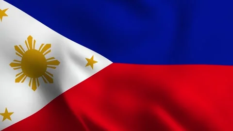 Philippnines Flag flutter Stock Footage 293002687