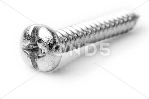 Philips Head Screws Or Cross Head Screws Isolated On White Studio Shot Stock Photos