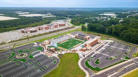 Phillip Beard Stadium is a high school football stadium in Buford, Georgia Stock Photos