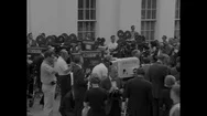 A. Phillip Randolph Speaking About Civil Rights In 1963. Stock Footage