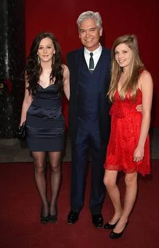  Phillip Schofield with daughters Ruby and Molly at the British Soap Award... Foto stock