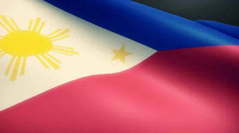 Phillipines Flag Animation Loop Stock Footage 38006705