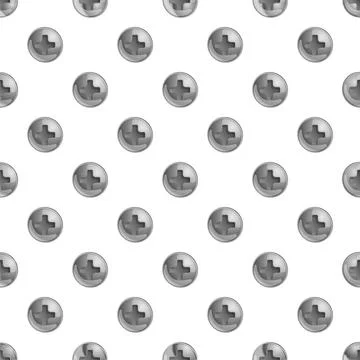 Phillips head screw heads repeating pattern background Stock Illustration