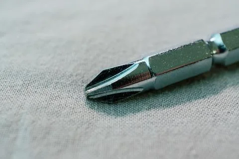 Phillips Screwdriver Bit in Macro Close Up Stock Photos