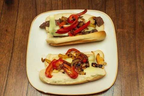 Philly cheese steak Stock Photos