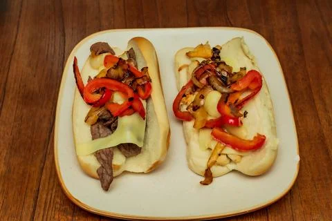 Philly cheese steak Stock Photos