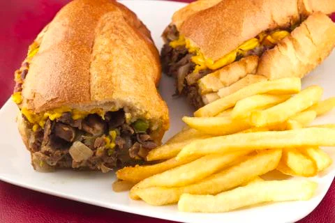 Philly cheesesteak Stock Photos
