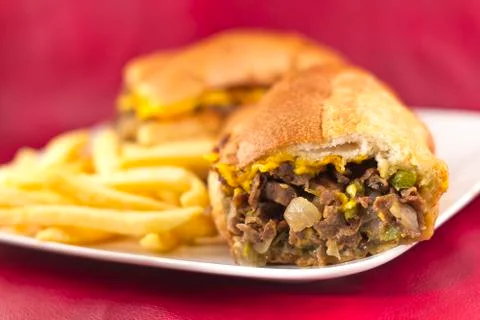 Philly cheesesteak Foto stock