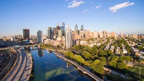 Philly Skyline 库存照片