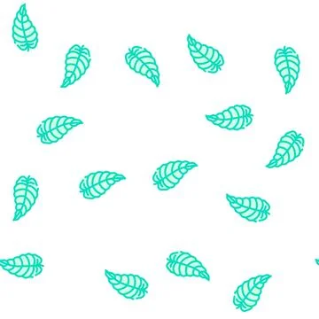 Philodendron tropical leaf vector seamless pattern Stock Illustration