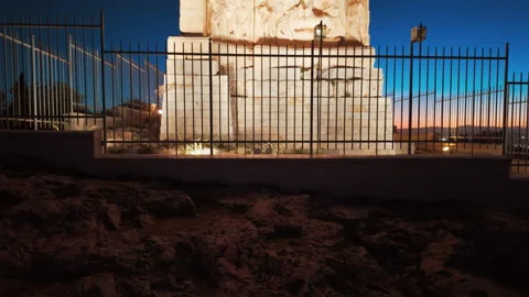 Philopappos Monument, Athens, Greece Stock Footage 341532242