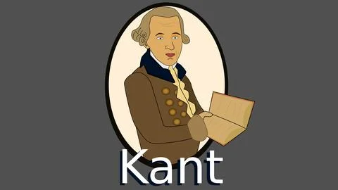 Philosopher Immanuel Kant Stock Illustration