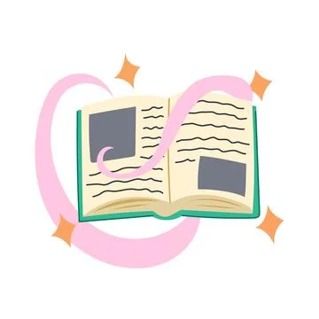 Philosopher s alchemy book cartoon vector illustration 库存插图