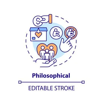 Philosophical concept icon Stock-Illustration