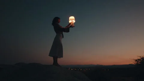 The philosophy of mind in the mountains Stock Footage 221555950