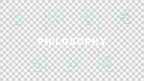 Philosophy word concept animation Stock Footage 288072968