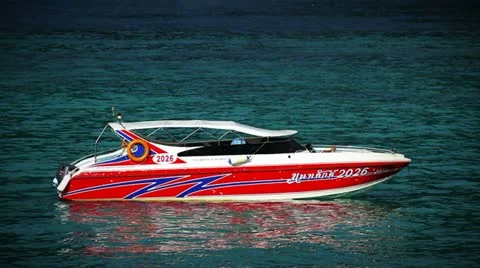 PhiPhi Boat 003 Stock Footage 11089972