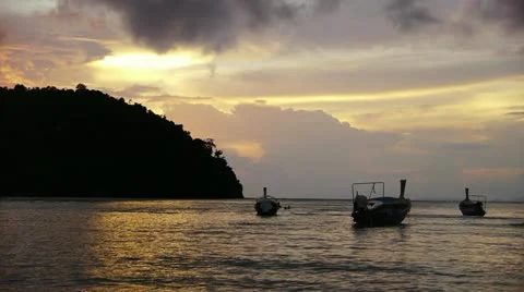PhiPhi sunset 001 Stock Footage 11090661