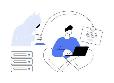 Phishing abstract concept vector illustration. 스톡 일러스트