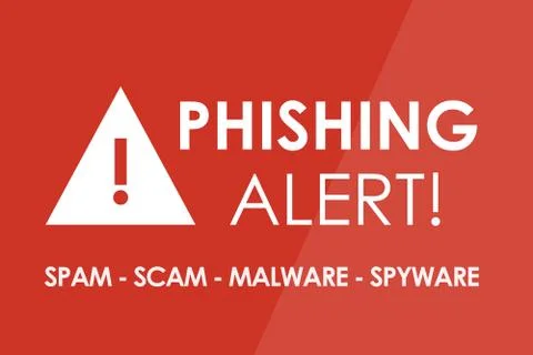 Phishing Alert Stock Illustration