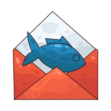 Phishing Attack illustration Stock-Illustration