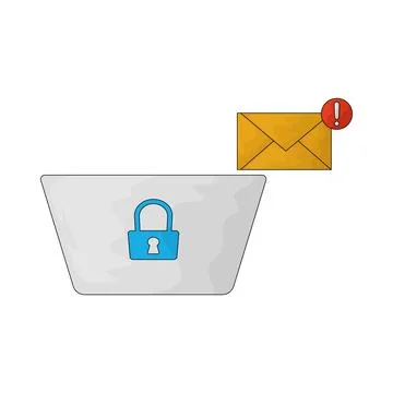 Phishing Attack illustration Stock-Illustration