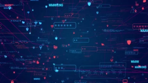 Phishing Attacks Decoded, Recognizing Hacking Schemes and Malware Intrusions Video stock 267934125