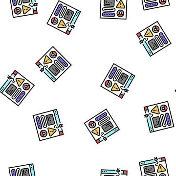 Phishing attacks vector seamless pattern Stock Illustration