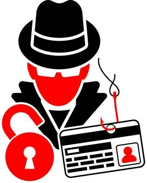 Phishing Concept Icons Stock Illustration