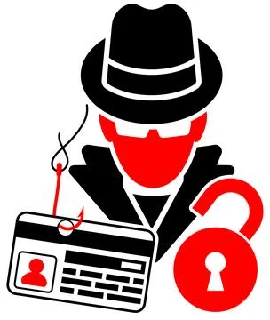 Phishing Concept Icons Stock Illustration