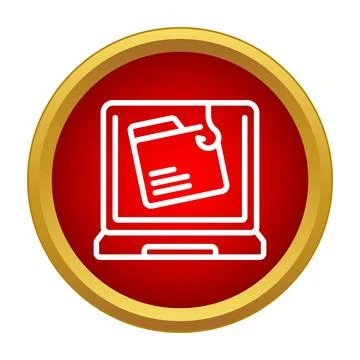 Phishing cybercrime concept stealing data from laptop Stockillustratie