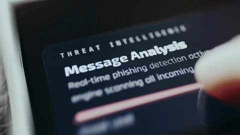 Phishing Detection, software using AI scanning for phishing attempts Stock Footage 334932345