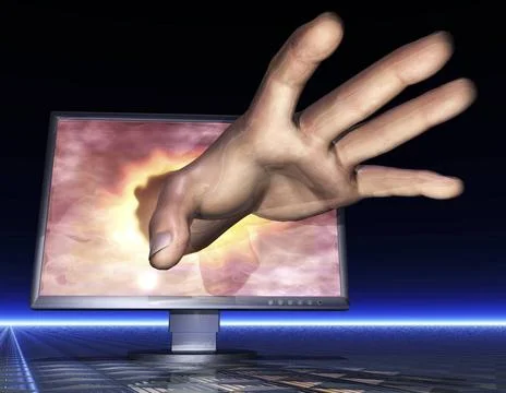 Phishing Digital Visualization of Phishing Montor Copyright: xZoonar.com/K... Foto stock