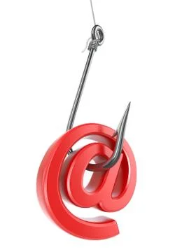 Phishing e-mail. 3d Stock Illustration