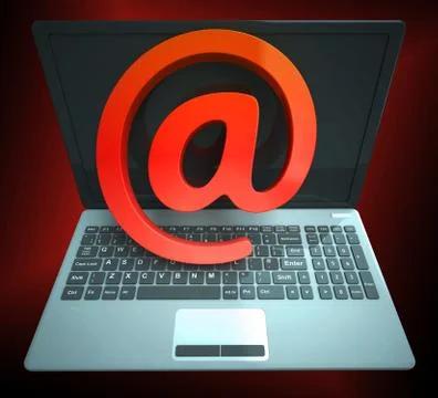Phishing E-mail Internet Threat Protection 3d Rendering Stock Illustration