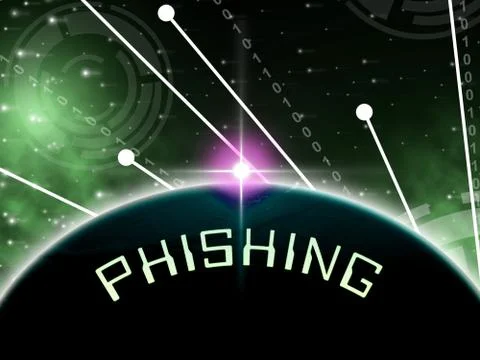Phishing E-mail Internet Threat Protection 2d Illustration 스톡 일러스트