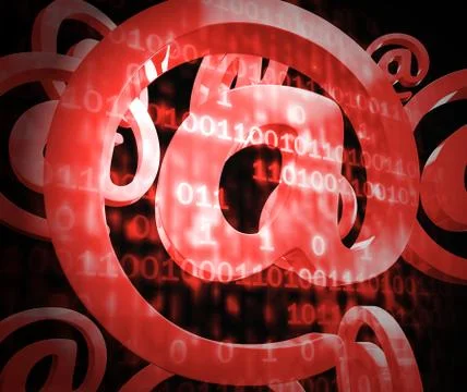 Phishing E-mail Internet Threat Protection 3d Rendering Stock Illustration