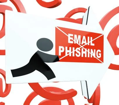 Phishing E-mail Internet Threat Protection 3d Rendering Stock Illustration