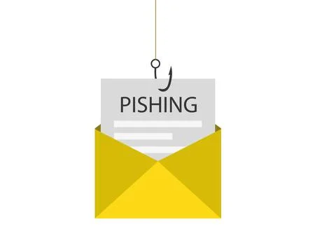 Phishing Email Hacking Fraud Malware Envelope Stock Illustration