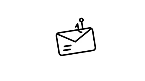 Phishing email icon animation isolated on white background 스톡 동영상 338349769