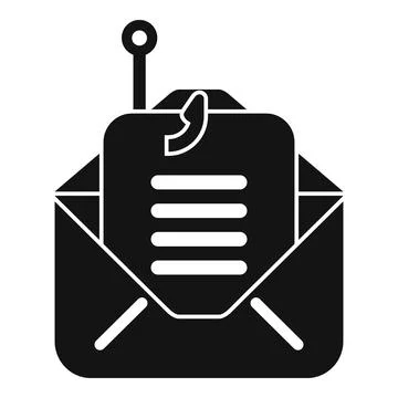Phishing email message internet fraud scam concept Stock Illustration