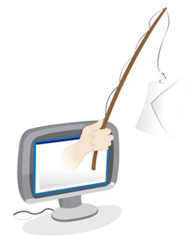 Phishing email - spam concept Stock Illustration