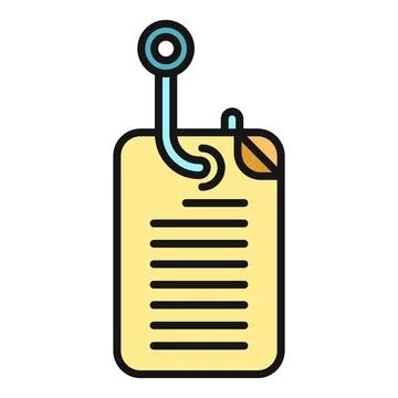Phishing hook pulling data document scam concept Stock Illustration