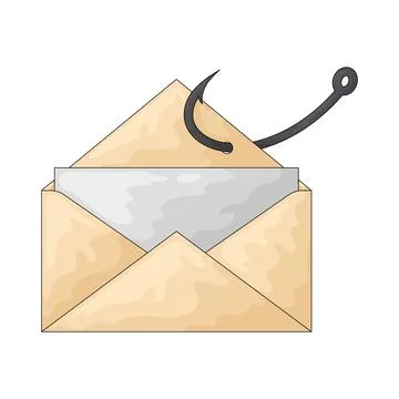 Phishing illustration Illustrazione stock