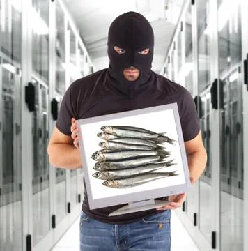 Phishing metaphor Stock Photos