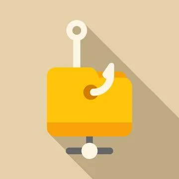 Phishing network data, cyber security concept Stock Illustration