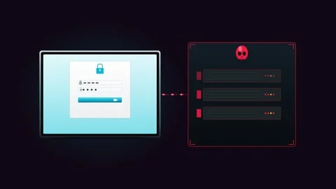 Phishing Scam Alert and Data Theft in Cyber Security Animation 스톡 동영상 334820745