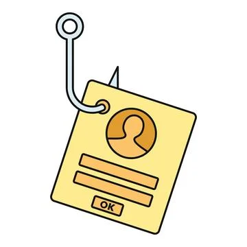 Phishing scam catching user login data concept 스톡 일러스트