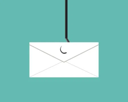 Phishing, Scams mail in vector design Stock Illustration
