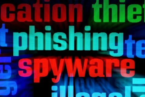 Phishing spyware Stock Photos
